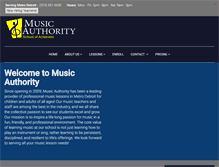 Tablet Screenshot of musicauthorityschool.com